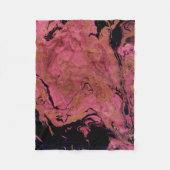 大理石、水色 フリースブランケット (正面)