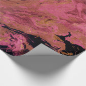 大理石、水色 ラッピングペーパー (角)