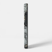 大理石+瑪瑙+高級+テクスチャー iPhoneケース (左側面)