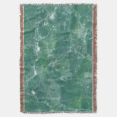 大理石(緑) スローブランケット (正面縦)