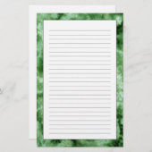 大理石（緑）テクスチャ 便箋 (正面/裏面)