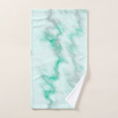大理石（緑） バスタオルセット (ハンドタオル)
