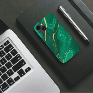 大理石（緑） iPhone 13ケース