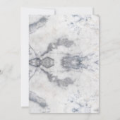 大理石 花柄 結婚式招待状 招待状 (裏面)