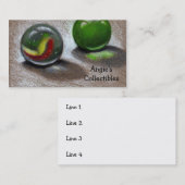 大理石: 芸術: 現実主義の名刺: 収集品 名刺 (正面/裏面)