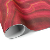 大理石（赤） ラッピングペーパー (ロールコーナー)