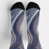 大理石&金ゴールドグリッター ソックス (上部)