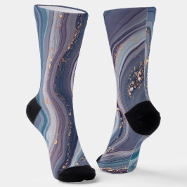 大理石&金ゴールドグリッター ソックス