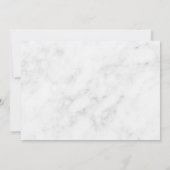 大理石&金ゴールドスクリプトデザインリハーサルディナー 招待状 (裏面)