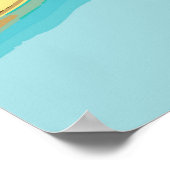 大理石、金ゴールド:抽象芸術ヴィンテージ背景。 ポスター (角)