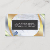 大理石 |金属層 名刺 (裏面)