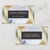 大理石 |金属層 名刺 (正面/裏面)