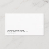 大理石 |金色の燭台グラフ 名刺 (裏面)