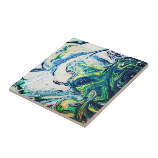 大理石（青と緑） タイル (側面)