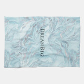 大理石(青) キッチンタオル (横)