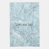 大理石（青） キッチンタオル (縦)