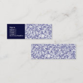 大理石（青） スキニー名刺 (正面/裏面)