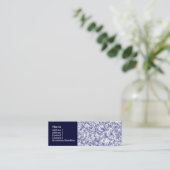 大理石（青） スキニー名刺 (スタンド正面)