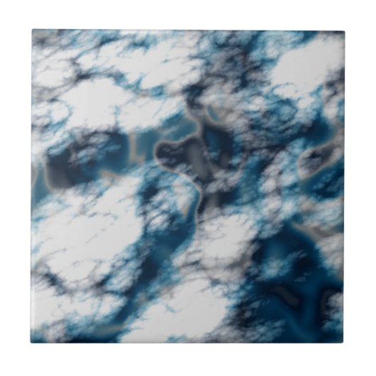 大理石（青） タイル (正面)