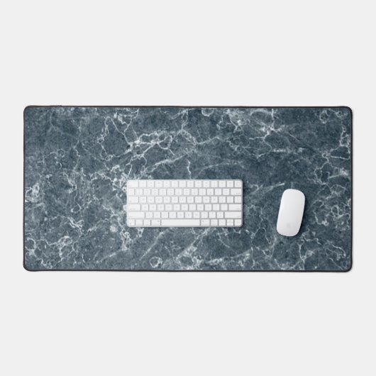 大理石（青） デスクマット (キーボード&マウス)