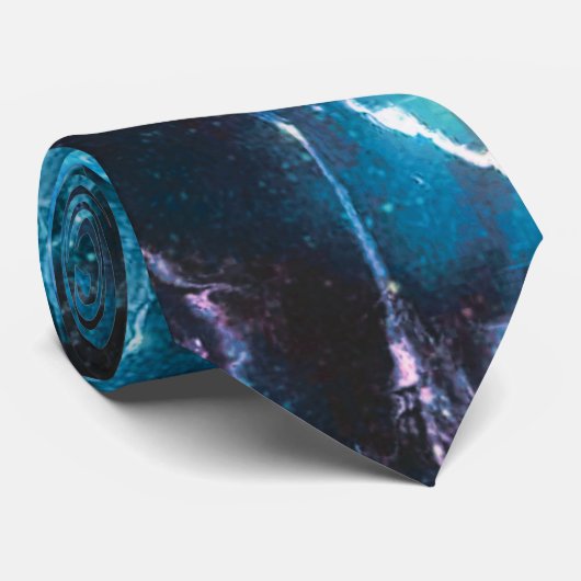 大理石(青) ネクタイ (ロール)