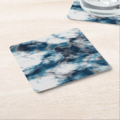 大理石（青） ペーパーコースター (アングル)