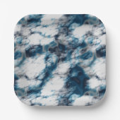 大理石（青） ペーパープレート (正面)