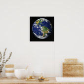 大理石（青） ポスター (キッチン)