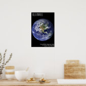 大理石（青） ポスター (キッチン)