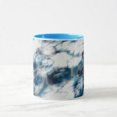 大理石（青） マグカップ (中央)