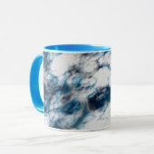 大理石（青） マグカップ (正面左)