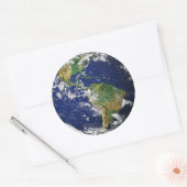 大理石（青） ラウンドシール (封筒)