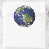 大理石（青） ラウンドシール (バッグ)