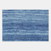 大理石（青） ラッピングペーパーシート (正面3)