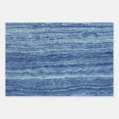 大理石（青） ラッピングペーパーシート (正面)