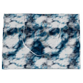 大理石（青） ラージペーパーバッグ (正面)