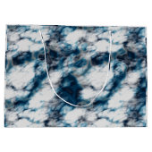 大理石（青） ラージペーパーバッグ (裏面)