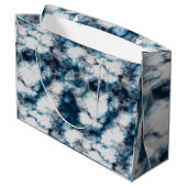 大理石（青） ラージペーパーバッグ (裏面アングル)