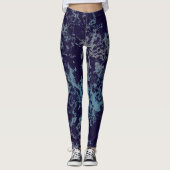 大理石（青） レギンス (正面)