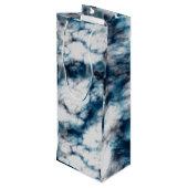 大理石（青） ワインギフトバッグ (裏面アングル)