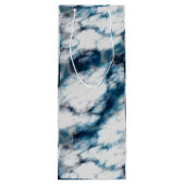 大理石（青） ワインギフトバッグ (裏面)