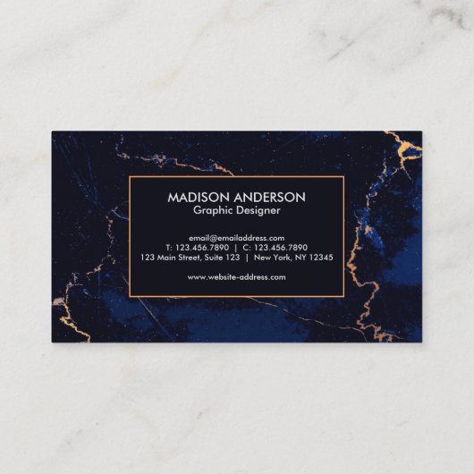 大理石（青） 名刺 (裏面)