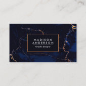 大理石（青） 名刺 (正面)