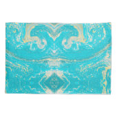 大理石（青） 枕カバー (裏面)