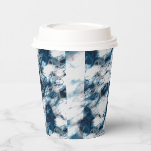 大理石（青） 紙コップ (左)