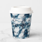 大理石（青） 紙コップ (裏面)