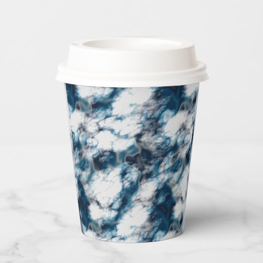 大理石（青） 紙コップ (裏面)