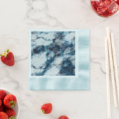 大理石（青） 縁ありカクテルナプキン (インサイチュ)