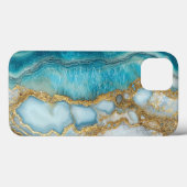 大理石(青) Case-Mate iPhoneケース (裏面 (横))