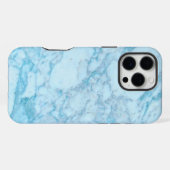 大理石（青） iPhoneケース (裏面横)